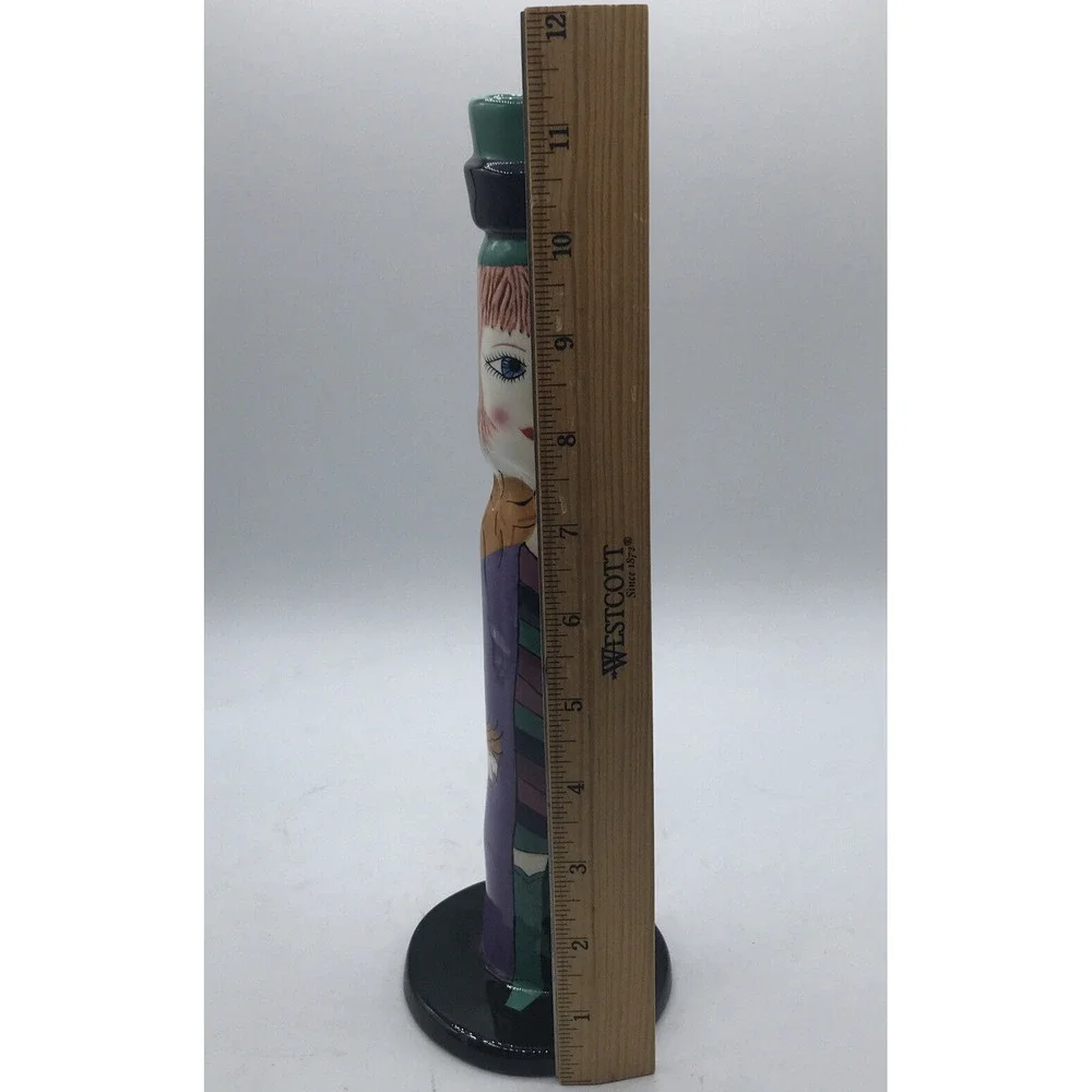 Susan Paley Ganz Candlestick Vase Gina‎ Green Boots Bella Casa Ceramic Lady